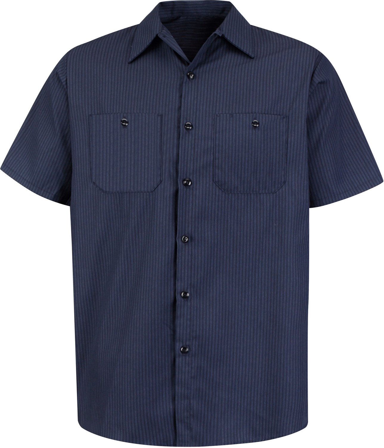 Red Kap Men's Durastripe Short Sleeve Work Shirt | Academy