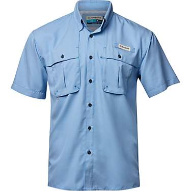 Magellan Outdoors Men's Aransas Pass Mini Check Short Sleeve Shirt                                                              