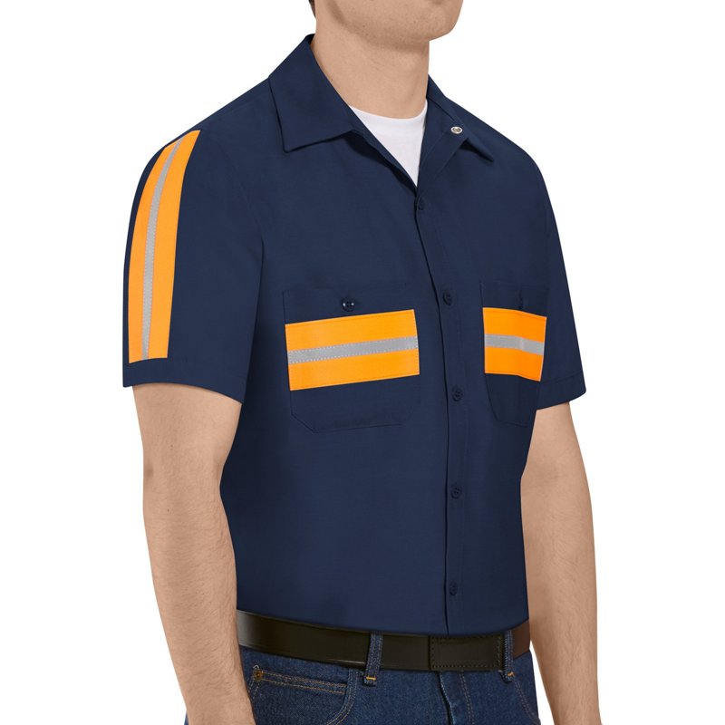 Red Kap Men's Enhanced Visibility Short Sleeve Shirt-image
