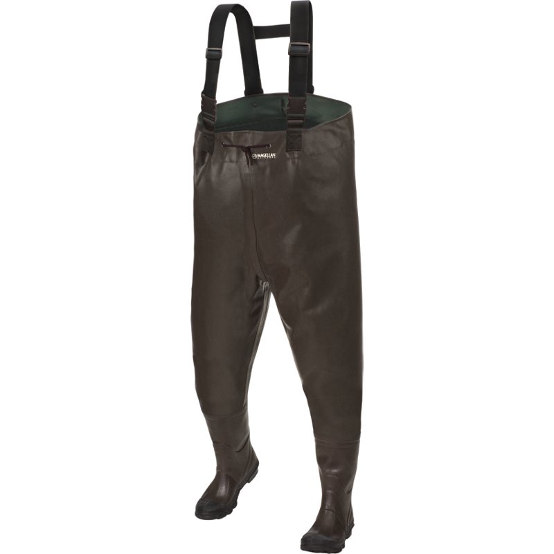 Magellan Outdoors Men's Rubber Chest Bootfoot Waders Brown, 7 - Waders at Academy Sports