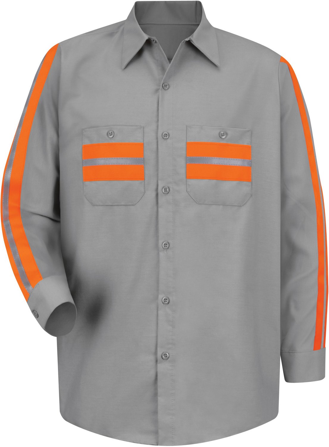 Red Kap Men's Long Sleeve Enhanced Visibility Shirt - view number 2