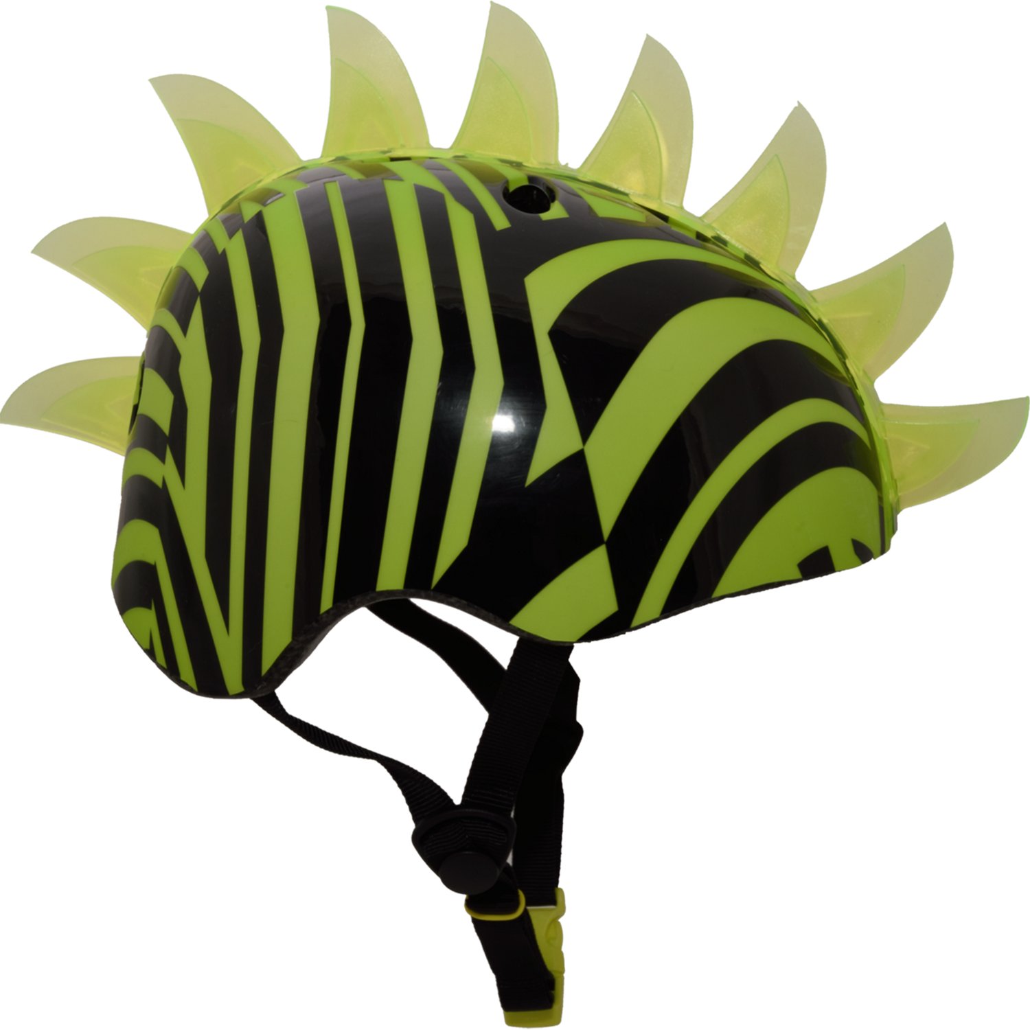 Krash Dazzle Green Mohawk Helmet with LED Lights Youth 8+ (54-58 cm)                                                             - view number 3