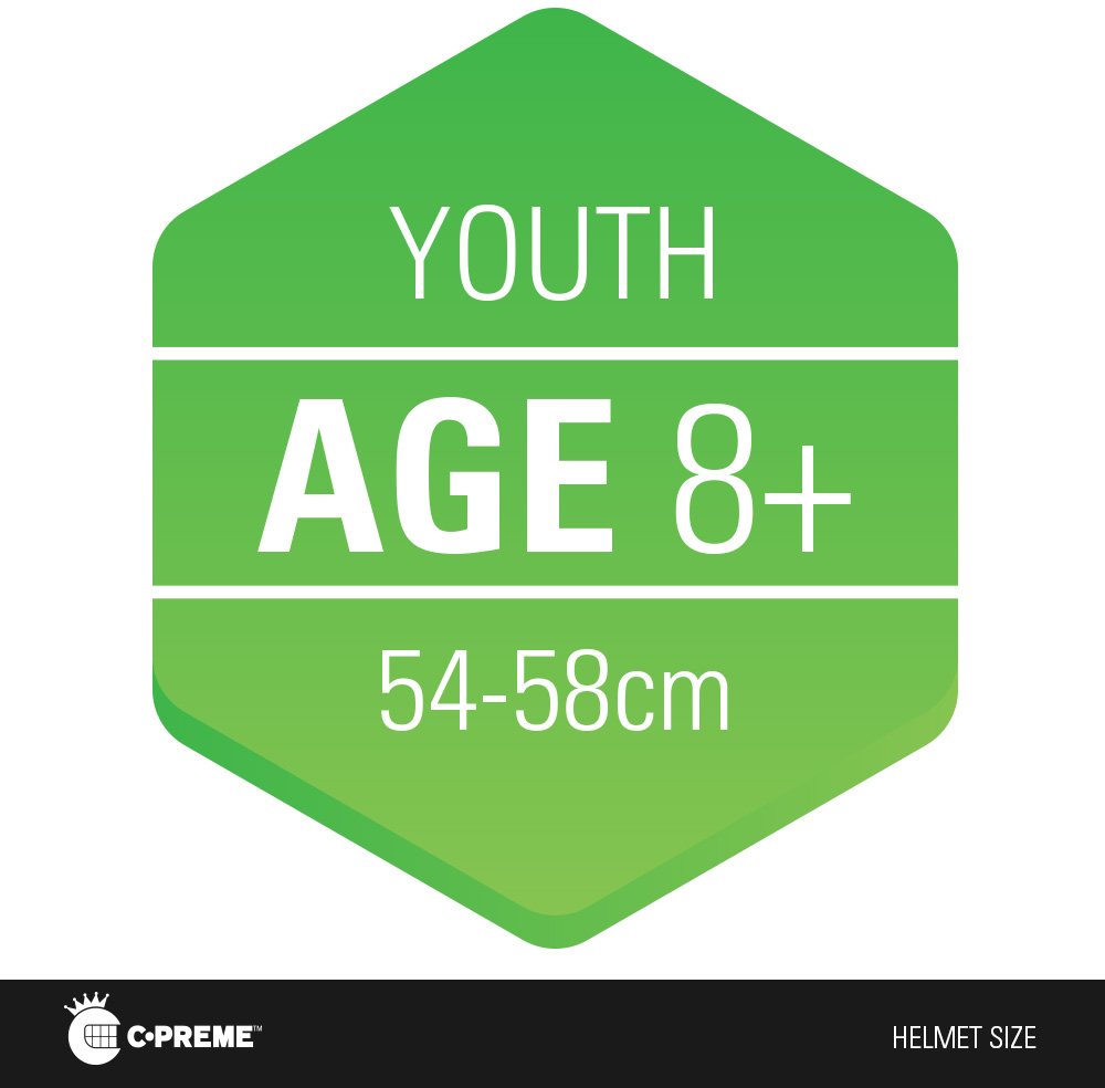 Krash Dazzle Green Mohawk Helmet with LED Lights Youth 8+ (54-58 cm)                                                             - view number 8
