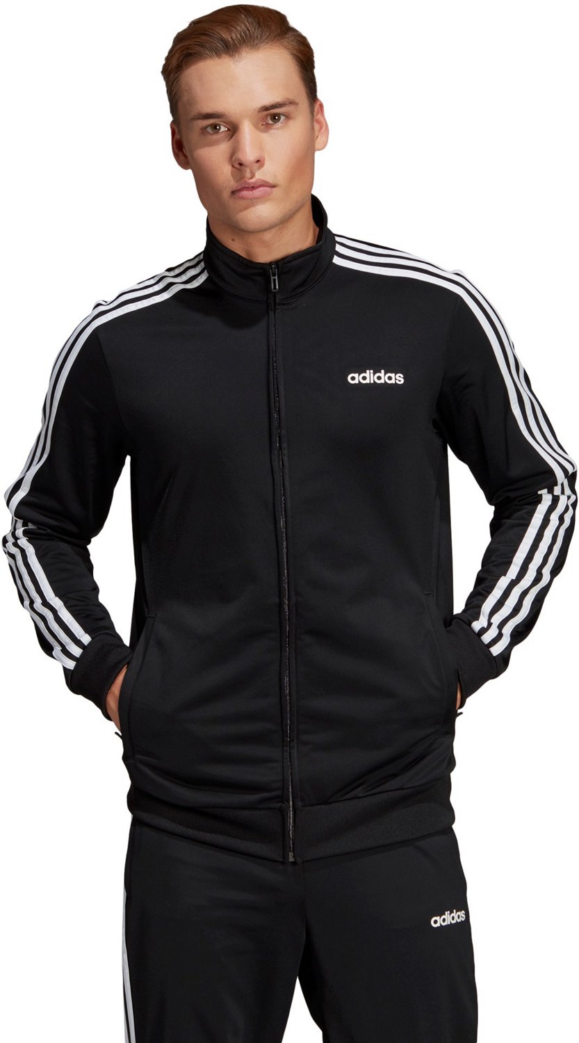 adidas Men's Essential 3-Stripes Tricot Track Jacket | Academy