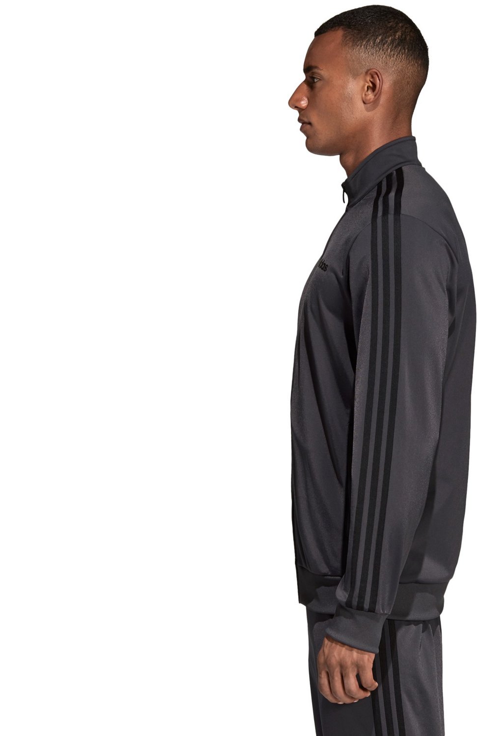 adidas Men's Essential 3-Stripes Tricot Track Jacket                                                                             - view number 3