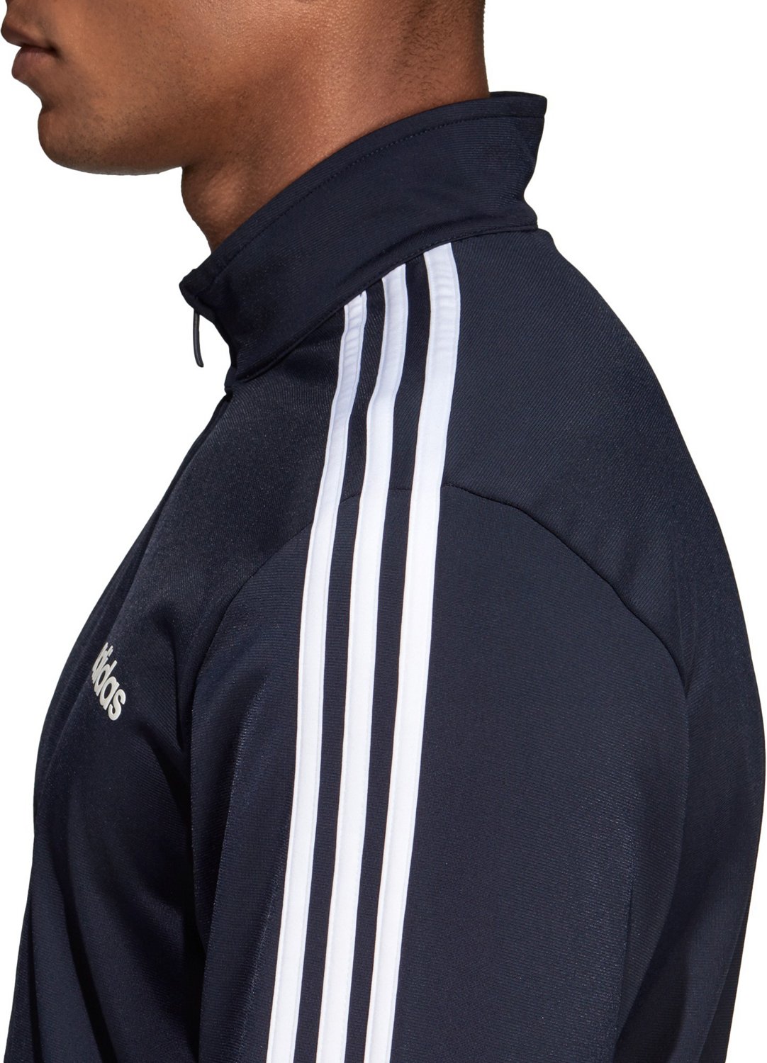 adidas Men's Essential 3Stripes Tricot Track Jacket Academy