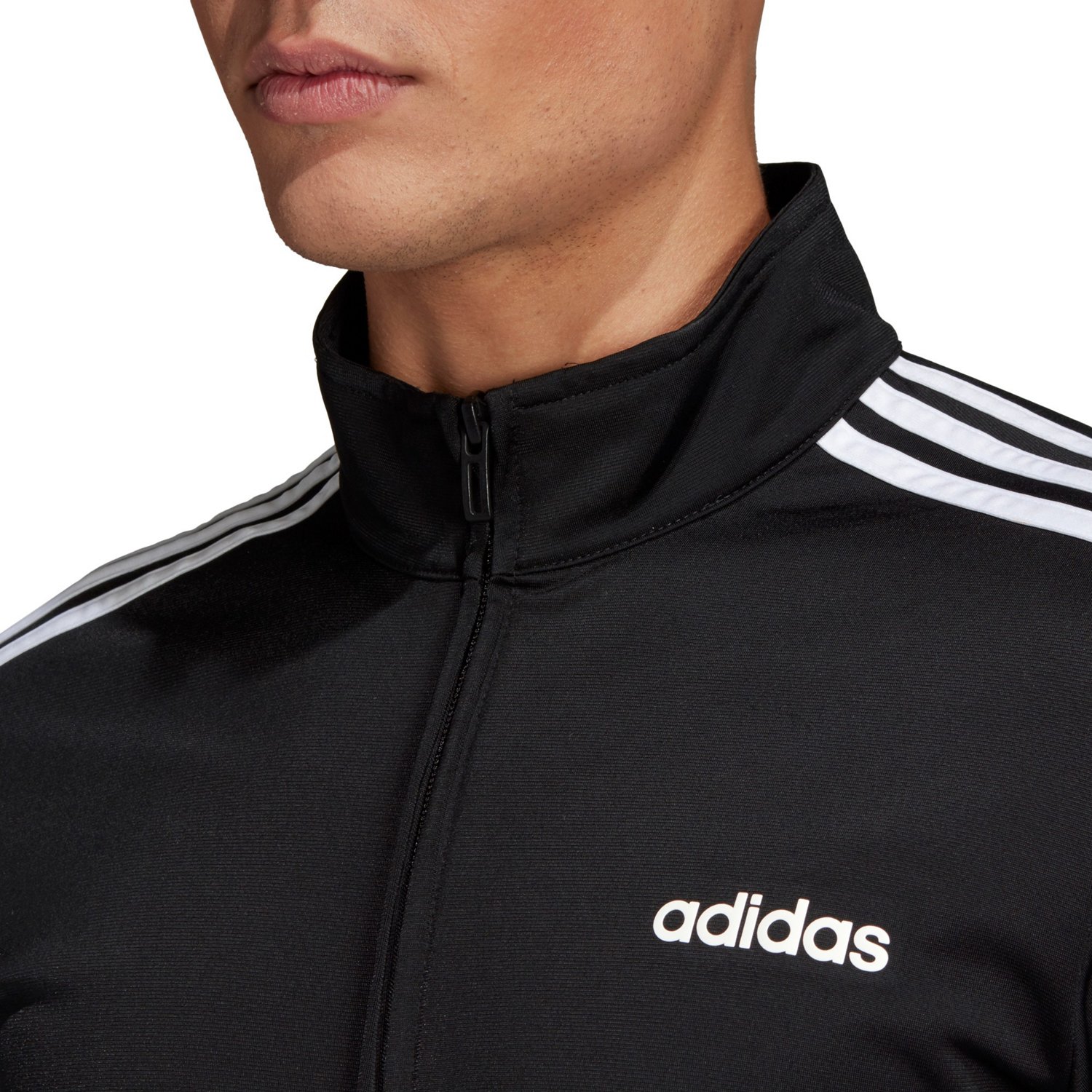 adidas Essentials 3-Stripes Tricot Track Jacket Solid Grey/Black