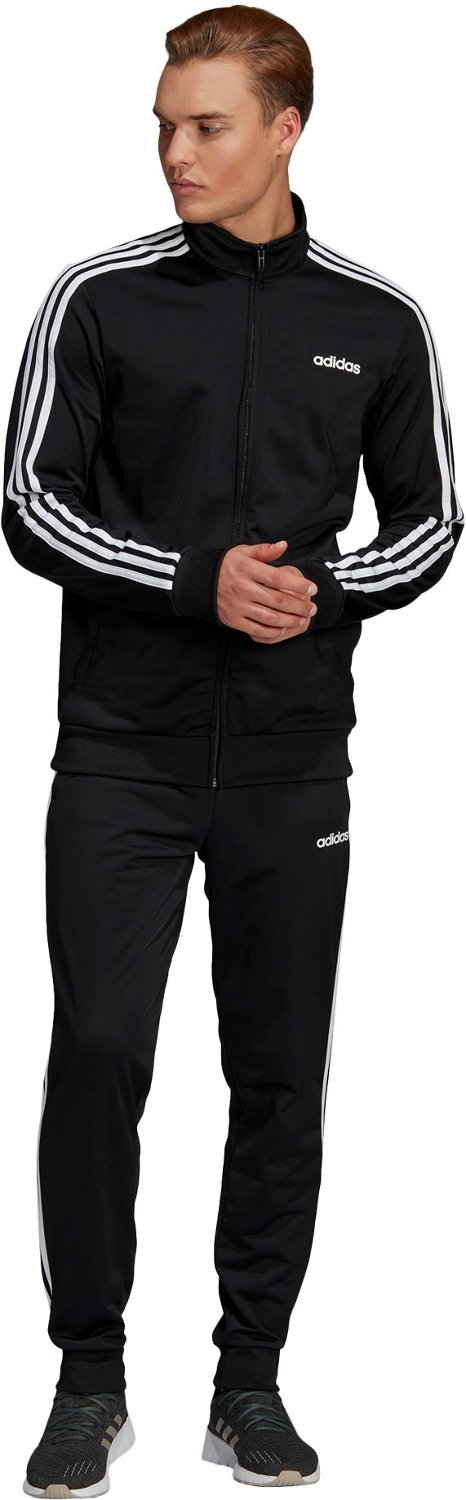 adidas Men's Essential 3Stripes Tricot Track Jacket Academy