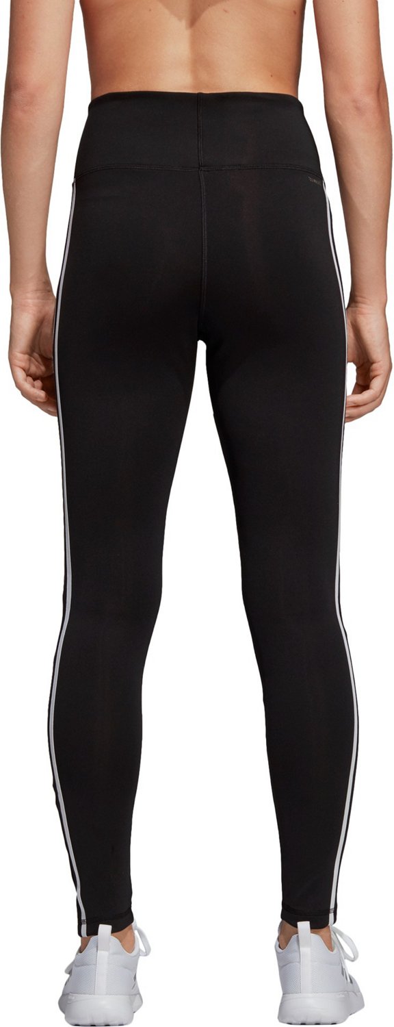 adidas Women's Design 2 Move 3-Stripes High Rise Long Tights - view number 2