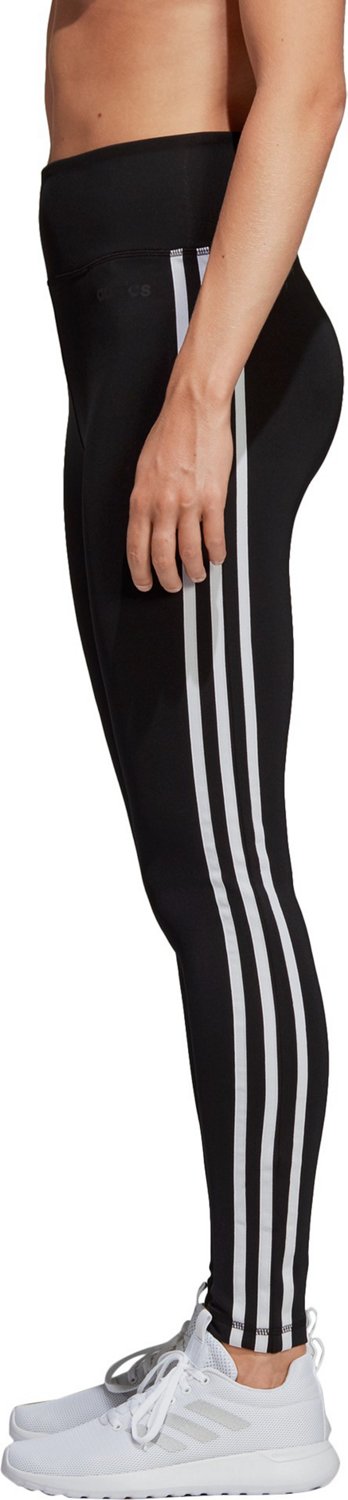 adidas Women's Design 2 Move 3-Stripes High Rise Long Tights - view number 3