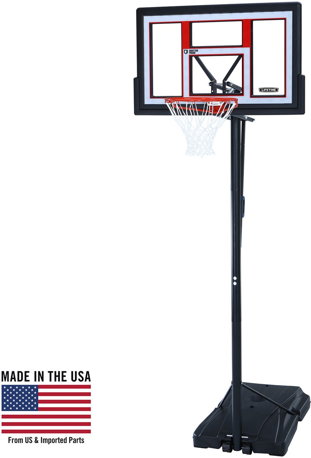 Lifetime 48-Inch Shatterproof Fusion Mounted Backboard