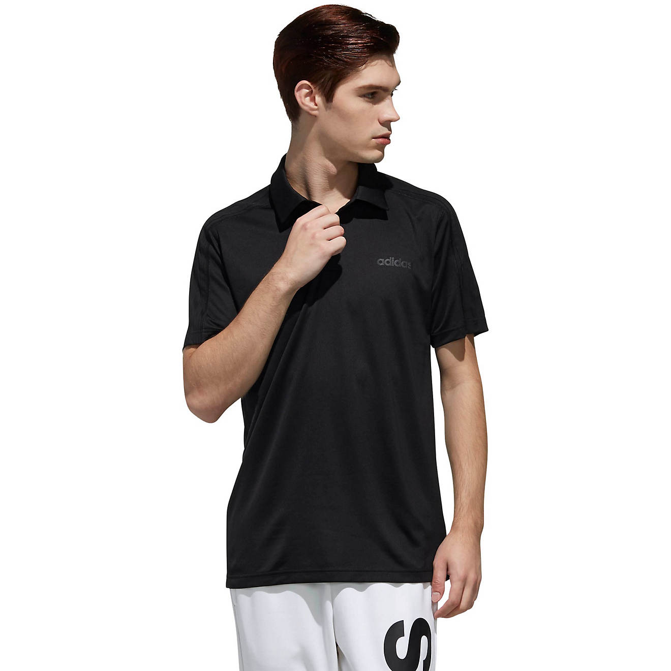 adidas Men's D2M 3S Polo Shirt                                                                                                   - view number 1
