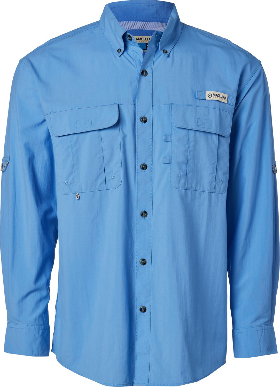Magellan Outdoors Men's Laguna Madre Solid Long Sleeve Fishing Shirt - view number 4