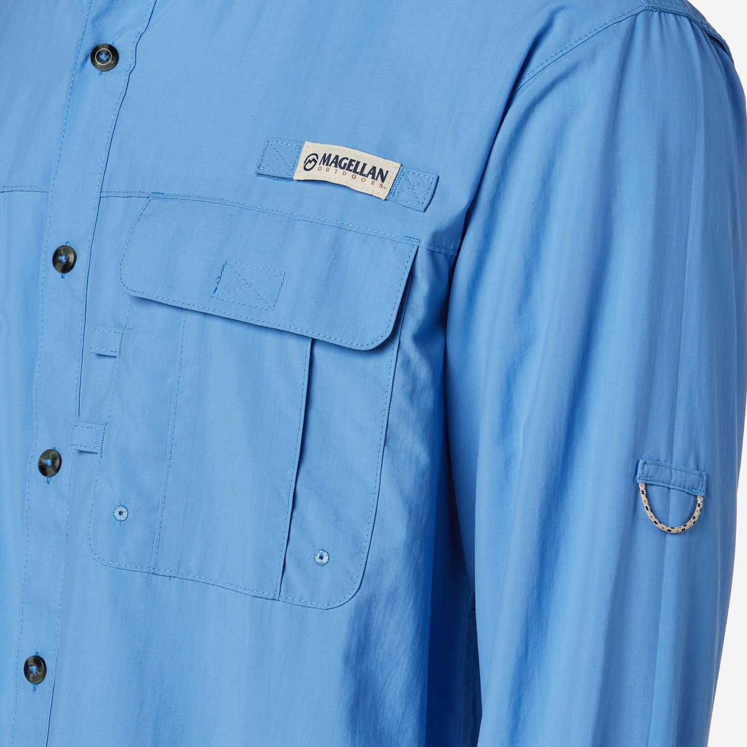 Magellan Outdoors Men's Laguna Madre Solid Long Sleeve Fishing Shirt - view number 6