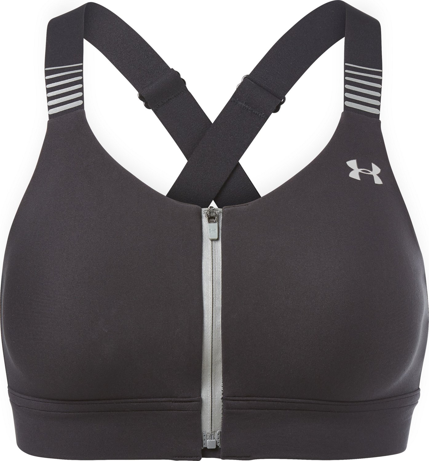 Under Armour Women's Vanish High Zip Sports Bra Academy