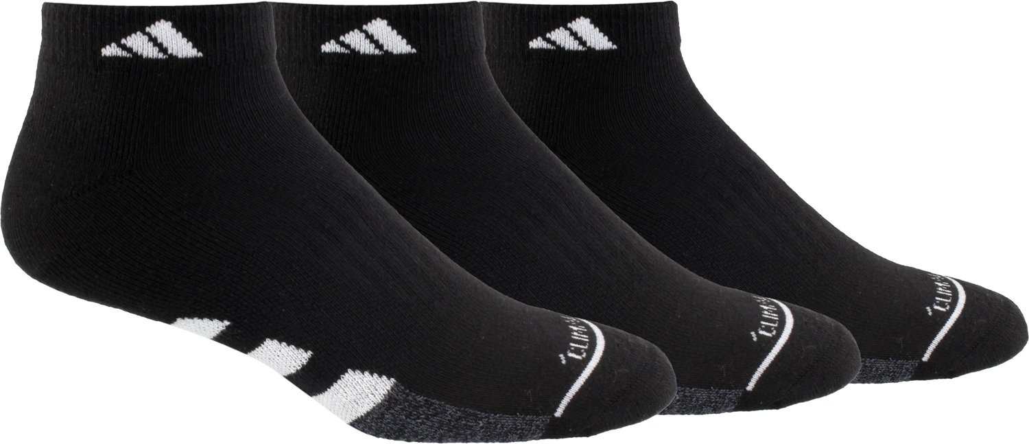 adidas Men's Cushioned II Low Cut Socks 3 Pack Academy