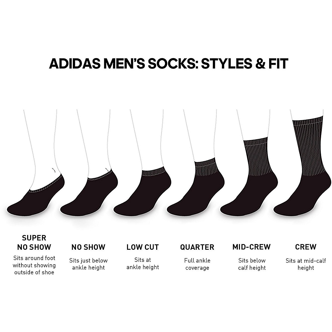 adidas Men's Cushioned II Crew Socks 3 Pack | Academy