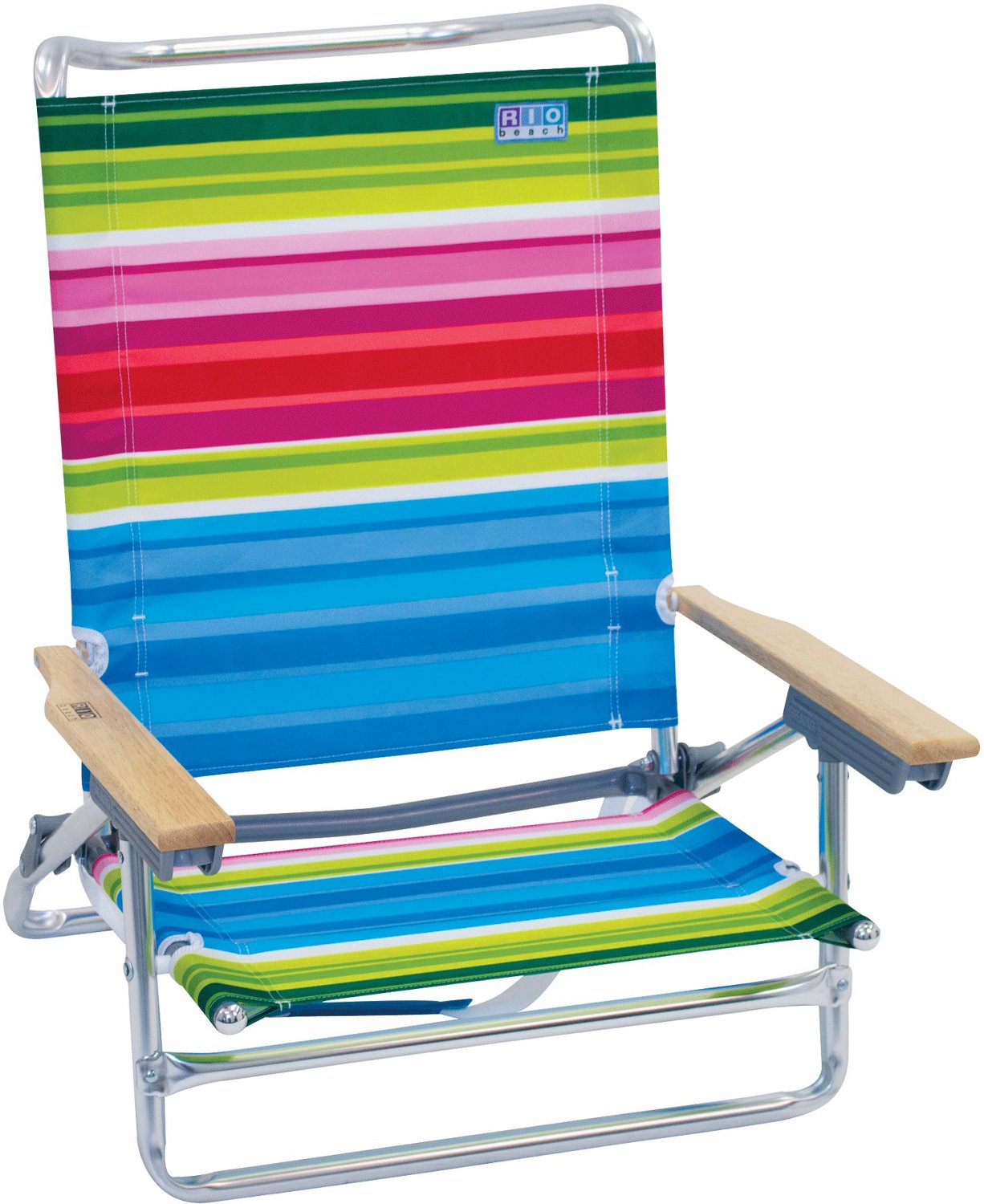 RIO Beach Classic 5-Position Lay Flat Beach Chair