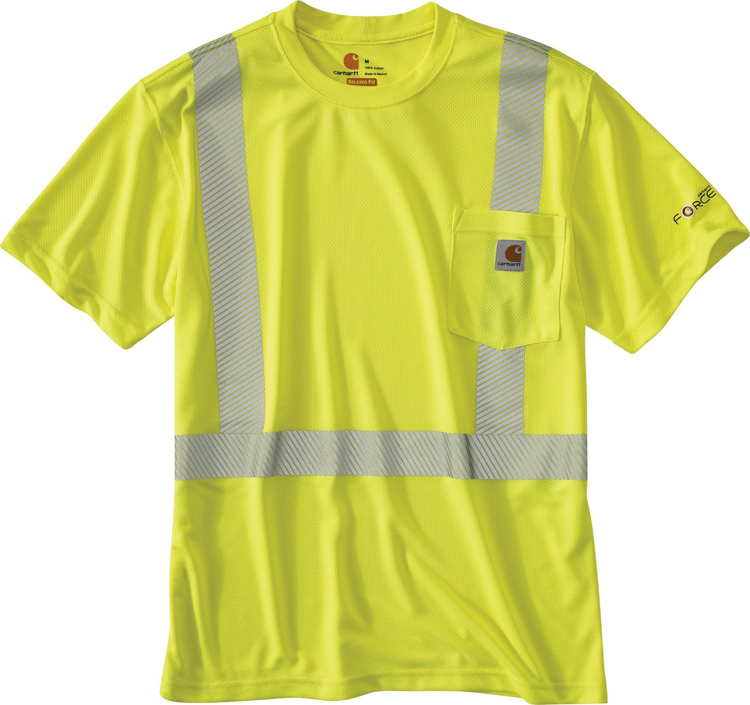 Carhartt Men's Force® High Visibility Class 2 Short Sleeve T-shirt - view number 3