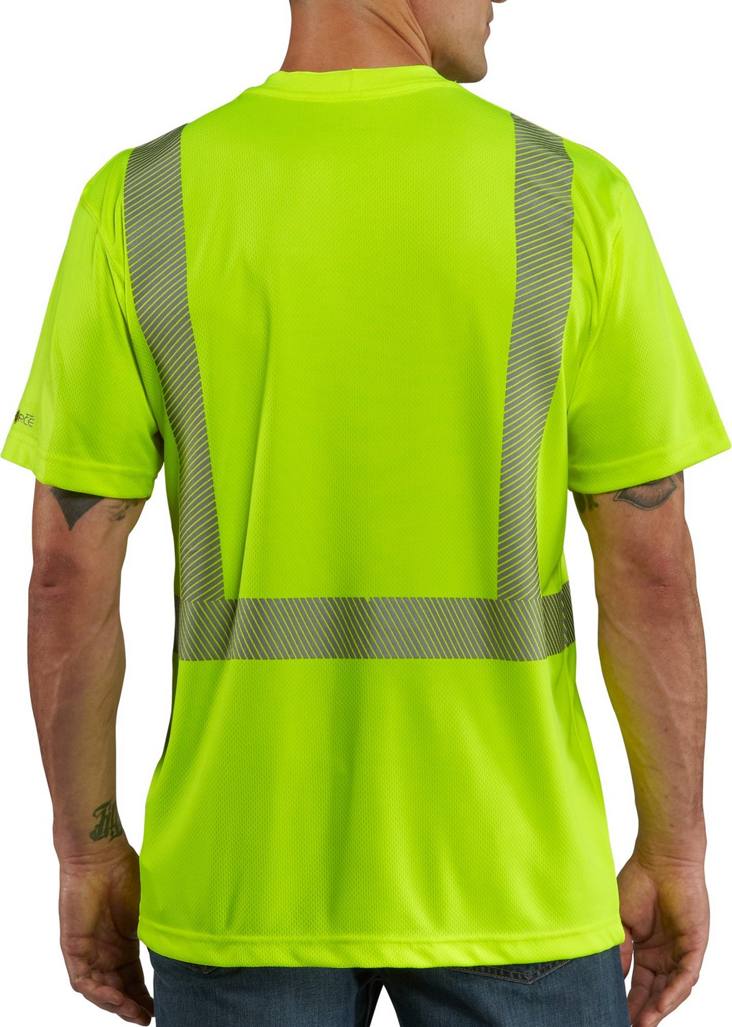 Carhartt Men's Force® High Visibility Class 2 Short Sleeve T-shirt - view number 2