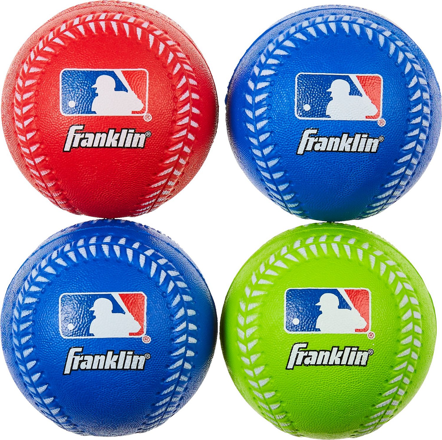 Franklin Sports MLB Kids' Oversize Foam Baseballs 4-Pack