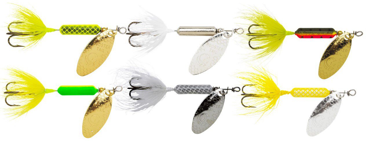 Worden's Rooster Tail 1/4 oz PDQ Baits 6Pack Academy