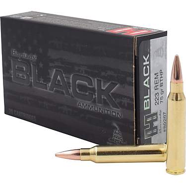 Hornady BTHP BLACK™ .223 Remington 75-Grain Rifle Ammunition - 20 Rounds                                                      
