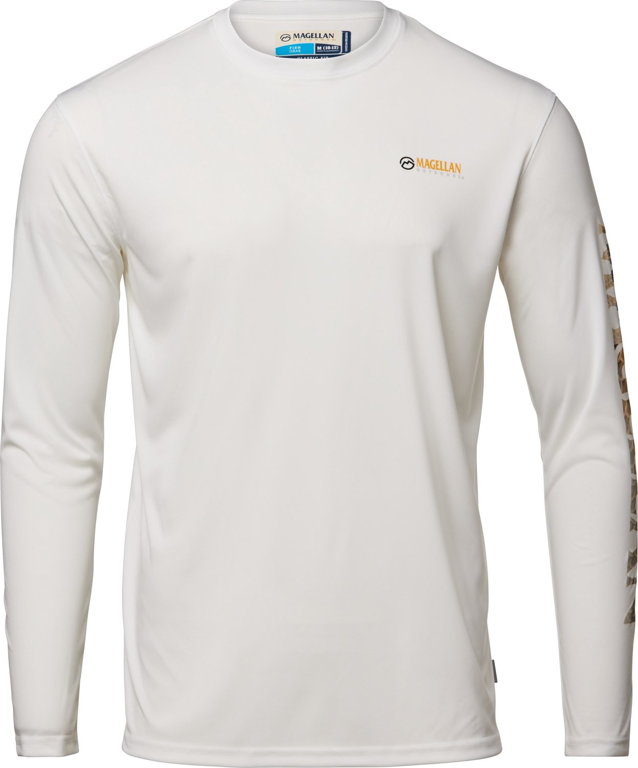 Magellan Outdoors Men's Casting Crew Print Long Sleeve Fishing Shirt