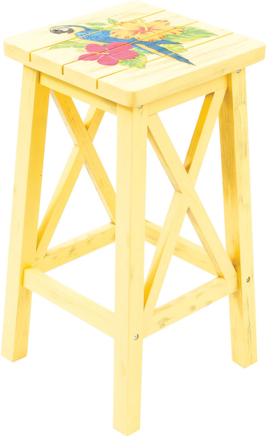 Margaritaville Parrot Outdoor Wood Patio Bar Stool