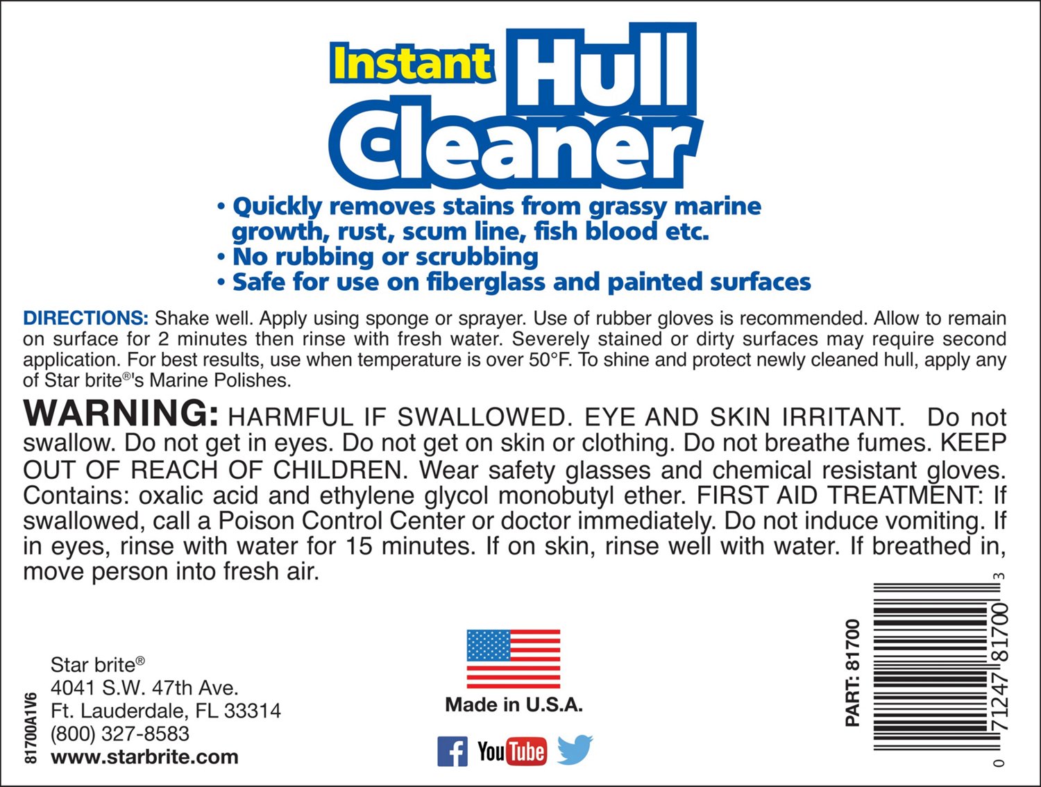 Star brite 1 gal Instant Hull Cleaner                                                                                            - view number 2