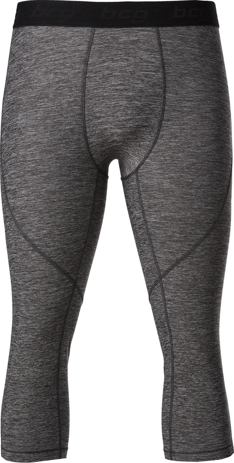 BCG Men s Athletic Melange Capri Leggings Academy