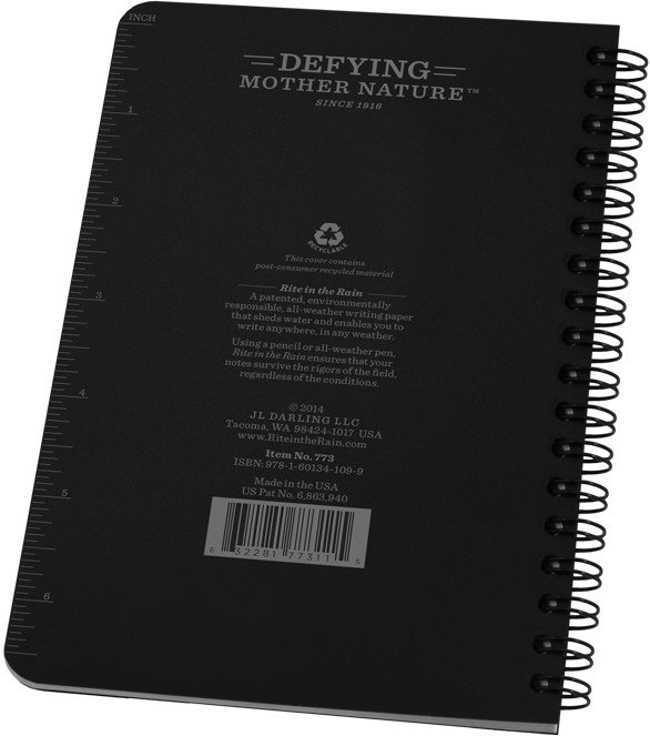 Rite in the Rain Weatherproof Side Spiral Notebook 4.625in x 7in, Universal Pattern                                              - view number 4
