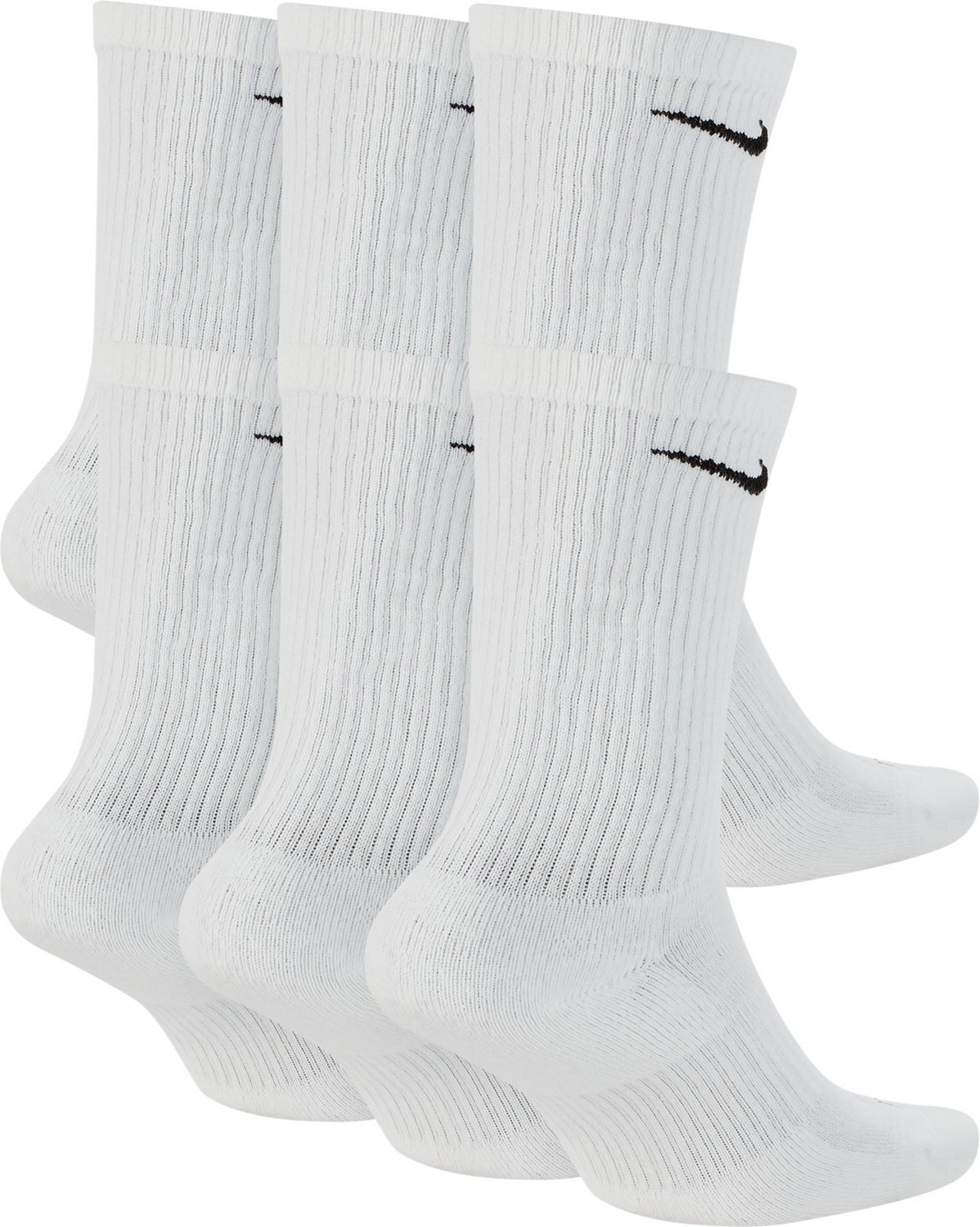 Nike Men's Everyday Plus Cushion Crew Training Socks - 6 Pairs - Hibbett