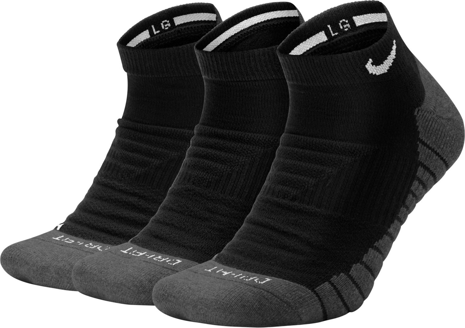 Nike Everyday Cushioned Training No-Show Socks 3 Pack