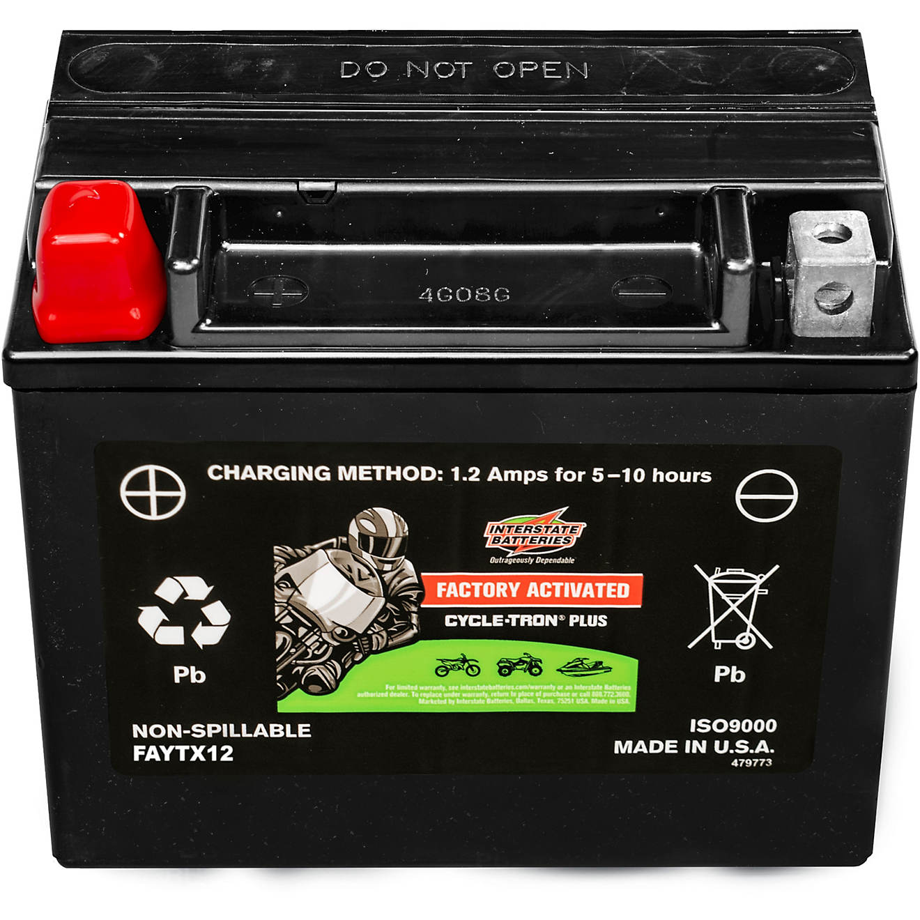 Interstate Batteries 12V 180 Cold Cranking Amp AGM Battery                                                                       - view number 1