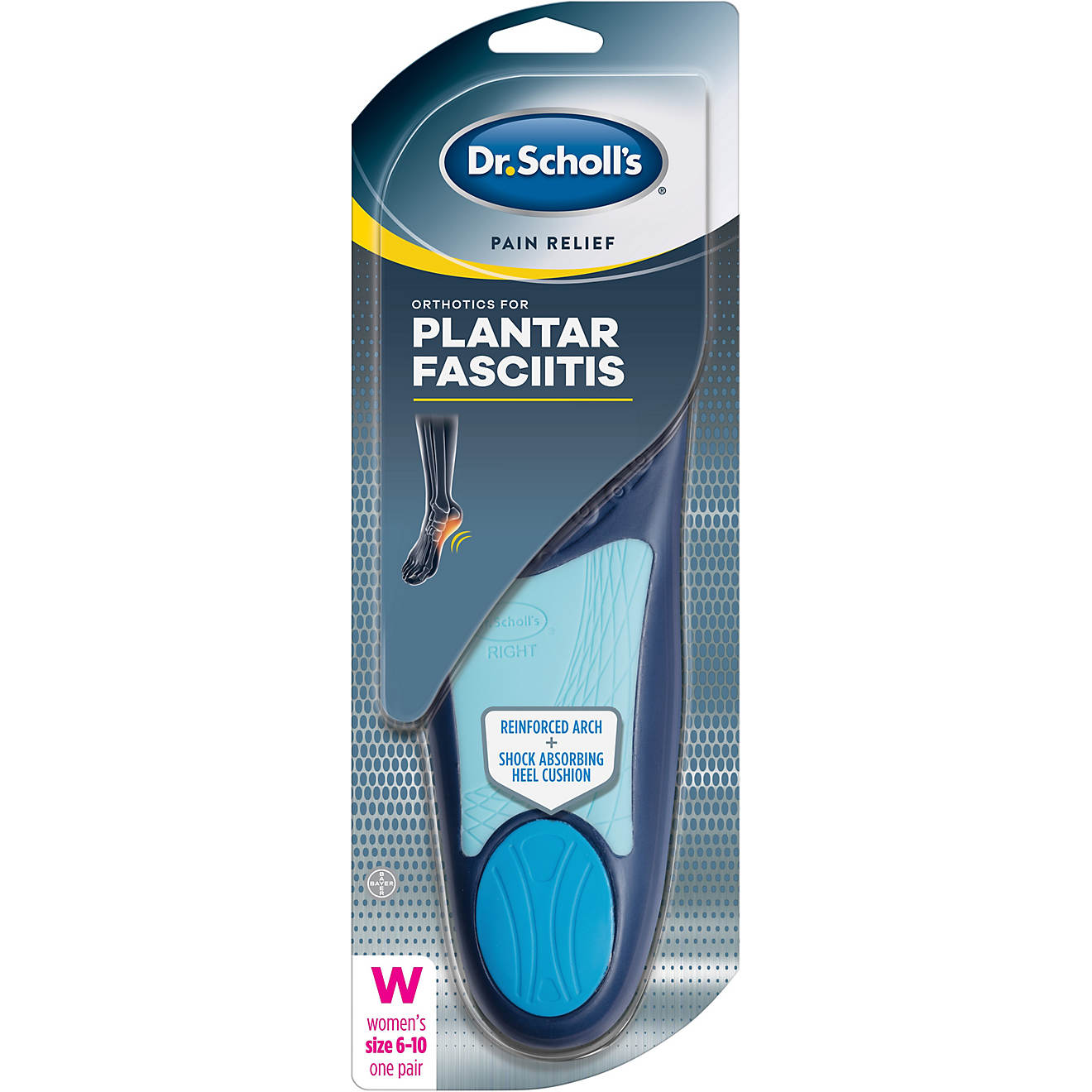 Dr. Scholl's Women's Pain Relief Orthotics for Plantar Fasciitis                                                                 - view number 1