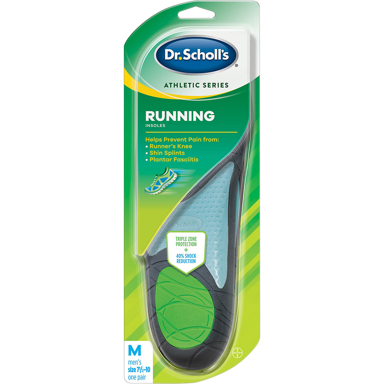 Dr. Scholl's Men's Athletic Series Running Insoles                                                                               - view number 1