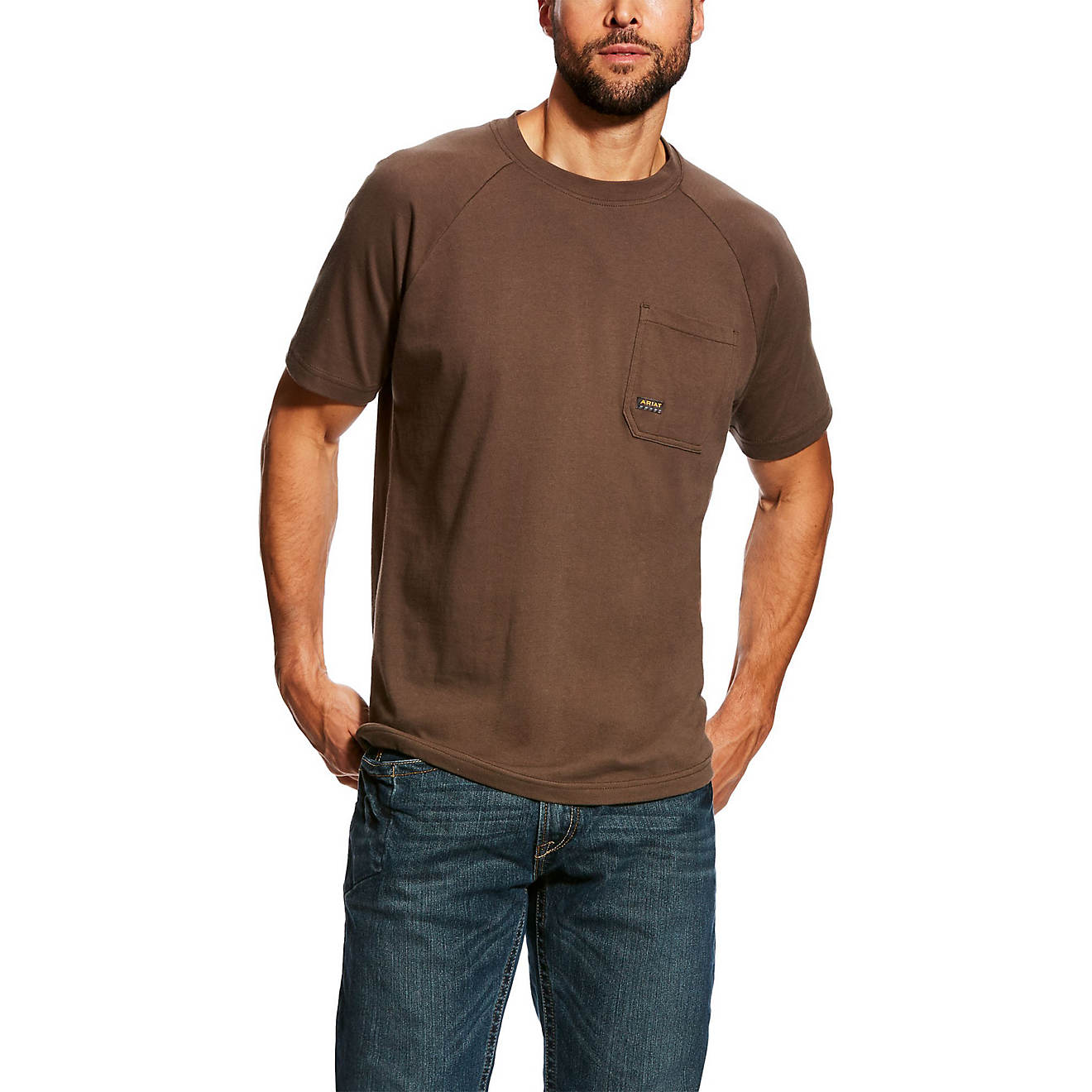 ARIAT Men's Rebar Cottonstrong Short Sleeve Crewwork Utility Tee Shirt 