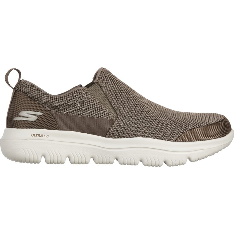 SKECHERS Men's GOwalk Evolution Impeccable Slip-On Shoes Beige/Brown, 9.5 - Men's Walking at Academy Sports product image