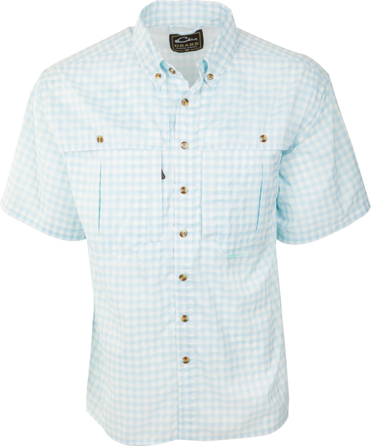 Drake Waterfowl Men's FeatherLite Plaid Wingshooter's Short Sleeve Shirt - view number 3