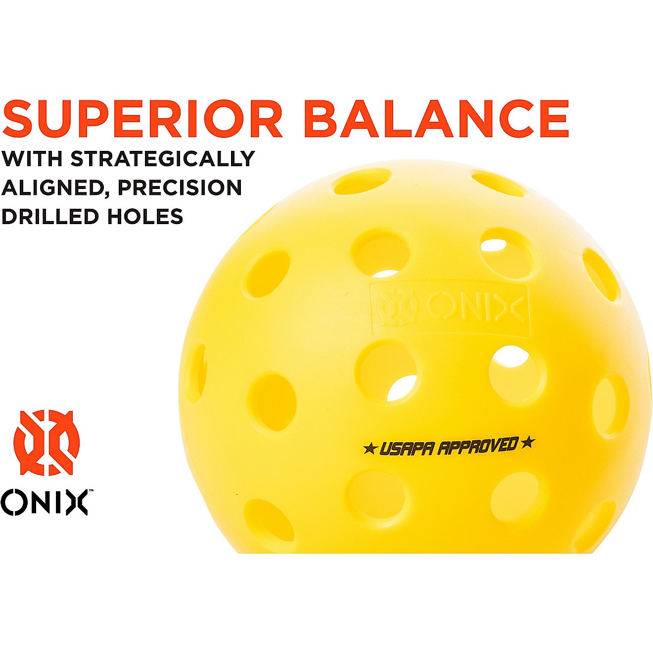 Onix Fuse G2 Outdoor Pickleball Balls 3-Pack                                                                                     - view number 2