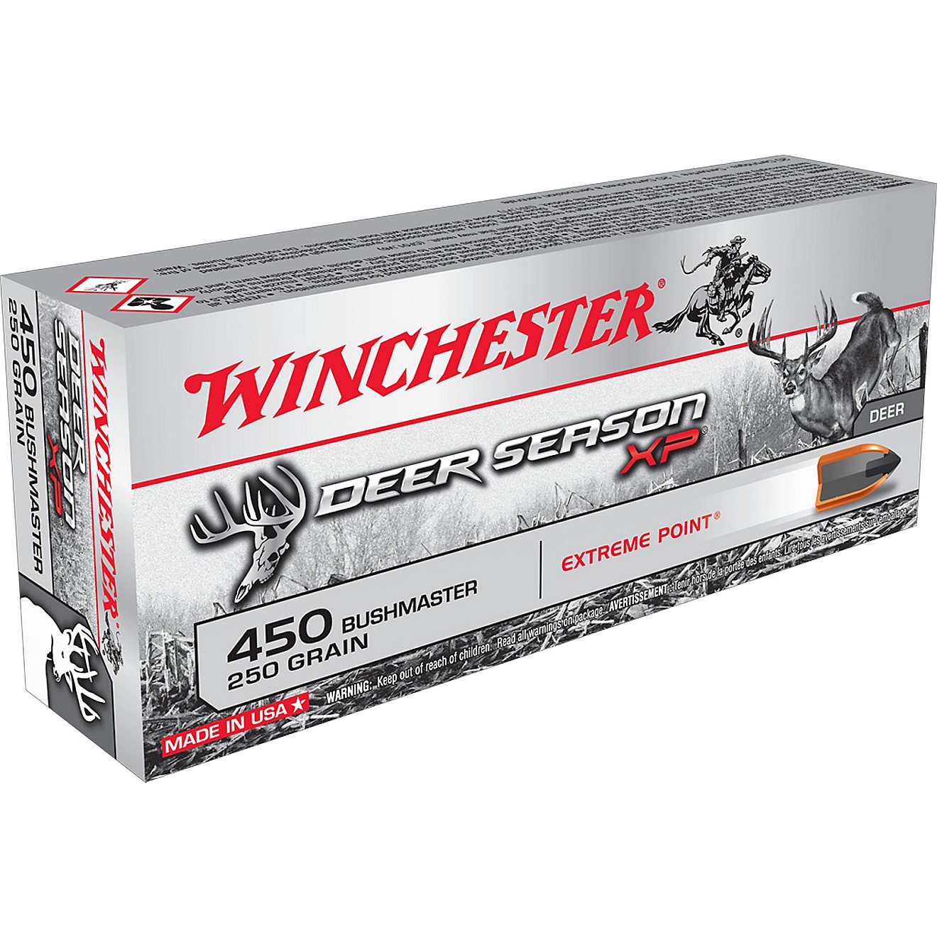 Winchester Deer Season XP .450 Bushmaster 250-Grain Rifle Ammunition                                                             - view number 1