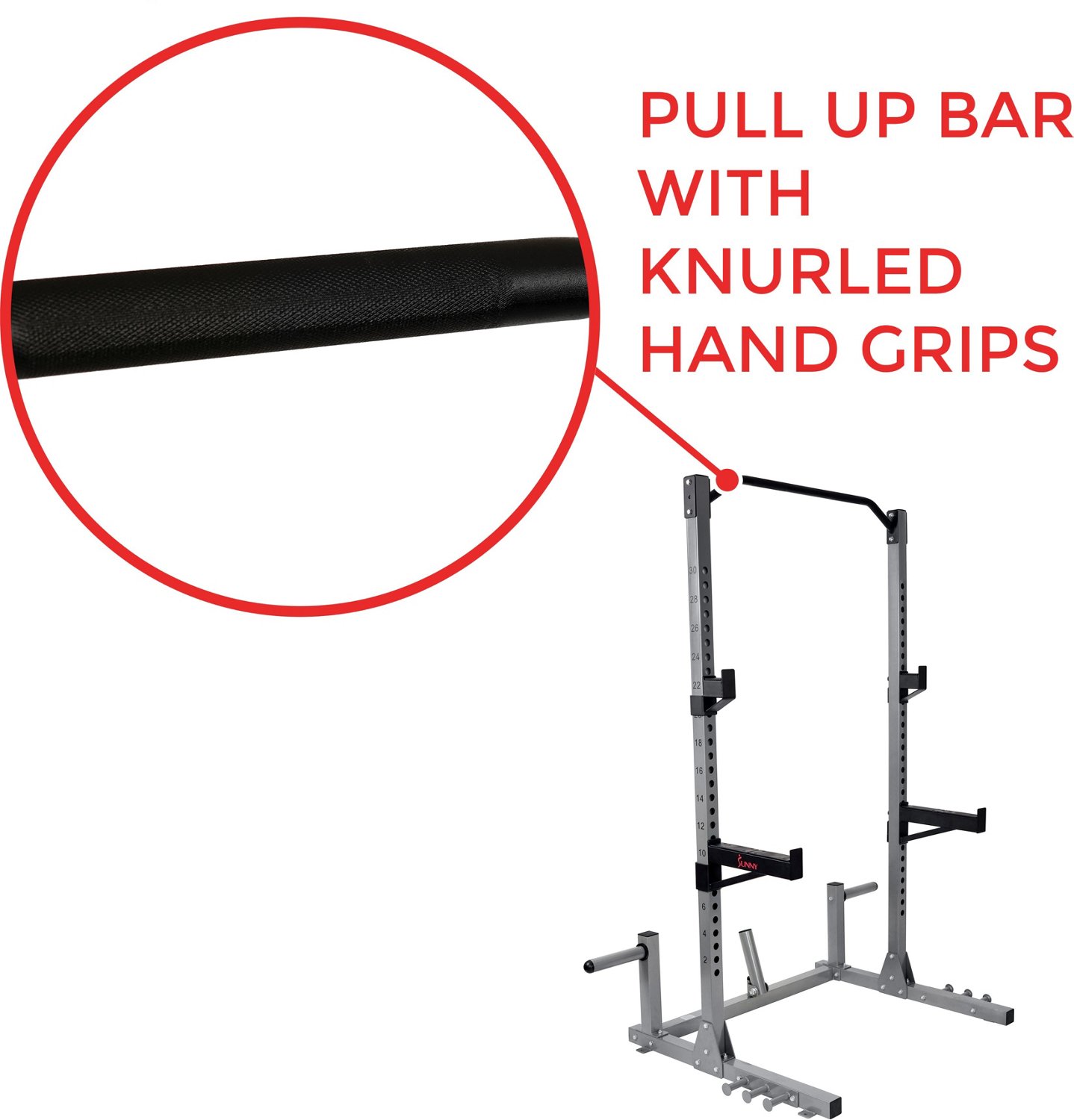 Sunny Health & Fitness SF-BH6802 Power and Squat Rack