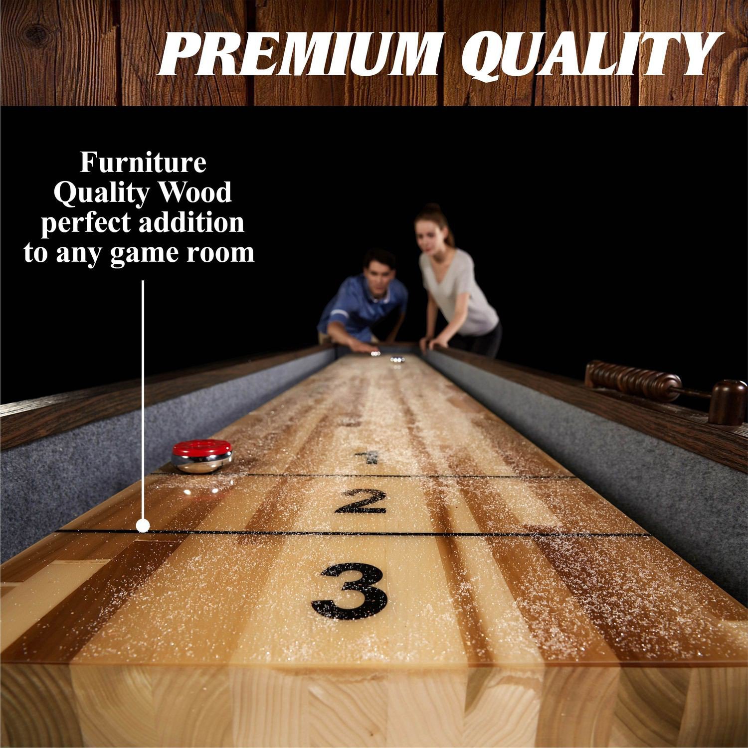 Barrington 12 ft ster Shuffleboard Table Academy