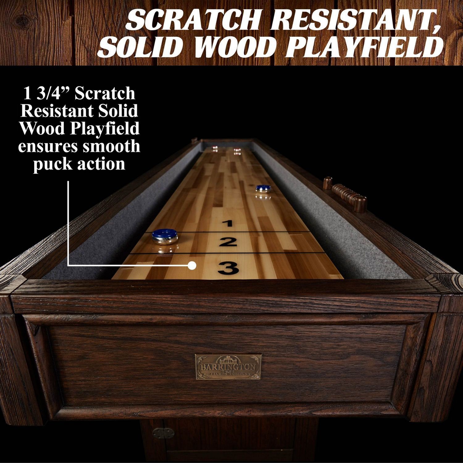 Barrington 12 ft ster Shuffleboard Table Academy