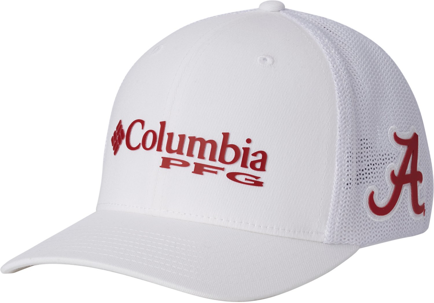 Columbia Sportswear Men's University of Alabama Collegiate PFG Mesh Ball  Cap