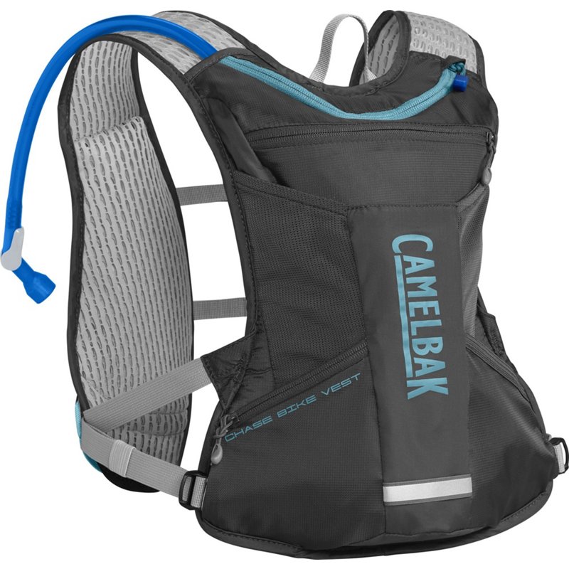 CamelBak Women's Chase 50-oz Bike Vest Charcoal/Turquoise/Aqua - Bicycle Accessoriesories at Academy Sports