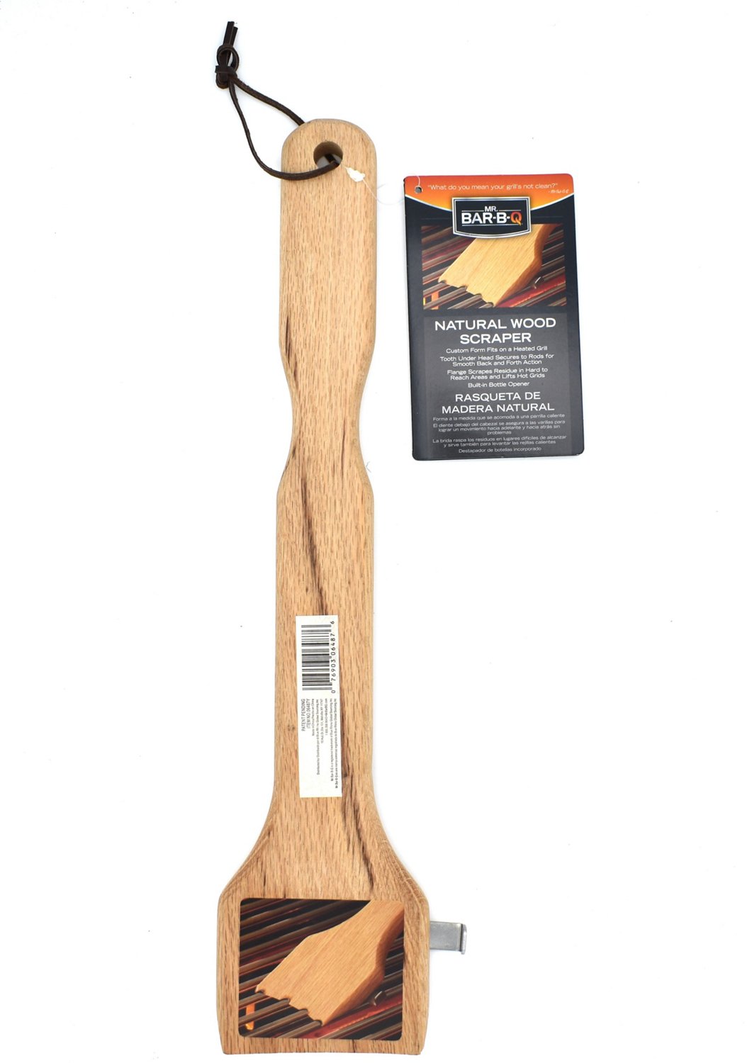 Mr. Bar-B-Q Natural Wood Grill Scraper                                                                                           - view number 2