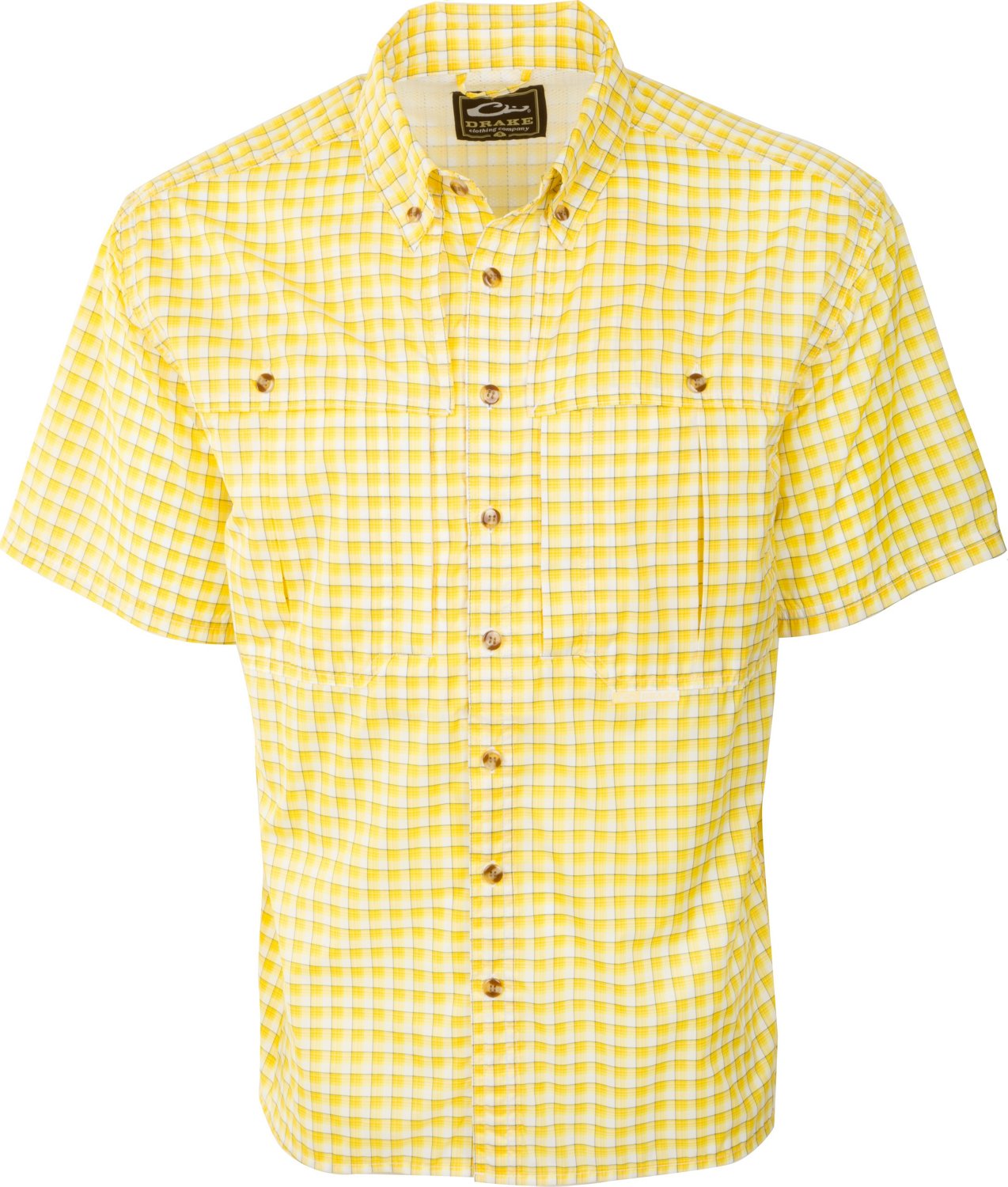 Drake Waterfowl Men's FeatherLite Plaid Wingshooter's Short Sleeve Shirt - view number 2