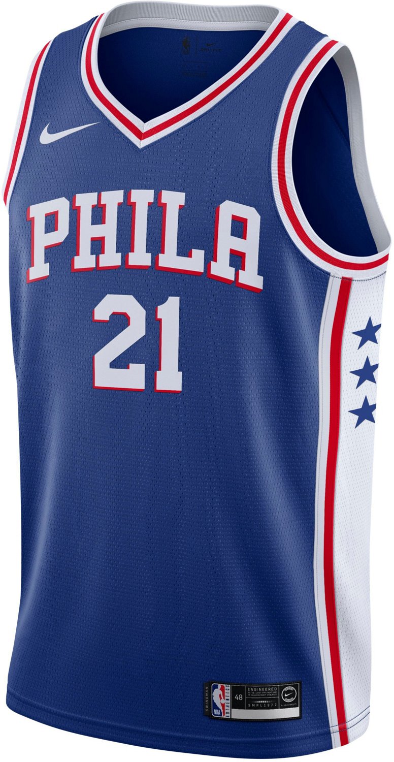 Nike Men's Philadelphia 76ers Joel Embiid 21 Icon Edition Swingman Jersey